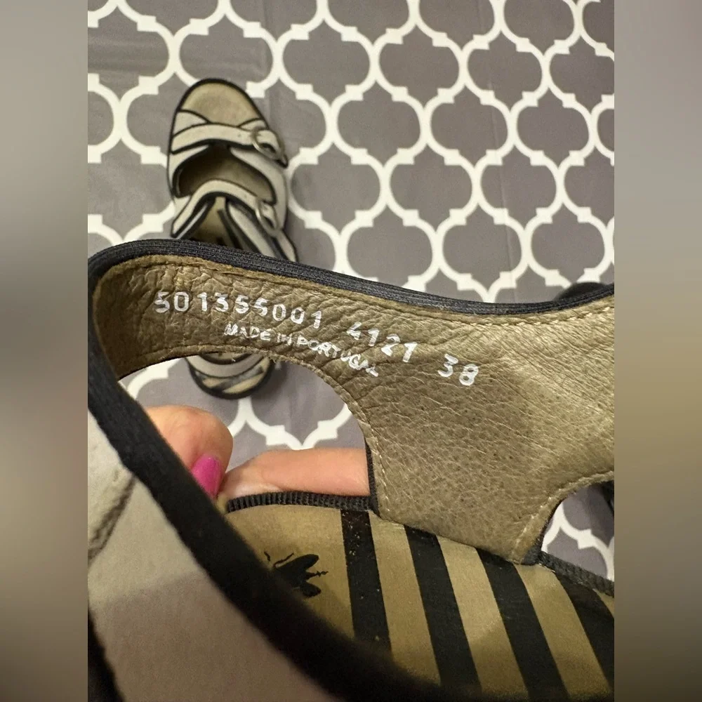 FLY London BARA355FLY platform grey suede platform sandals